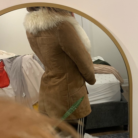 Penny lane or Daisy jones pure suede and sheep skin coat - Picture 3 of 4
